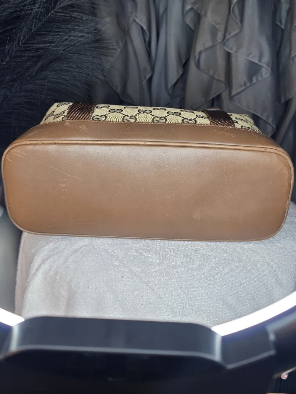 Authentic Gucci Canvas Abbey Monogram Boston - Picture 7 of 10